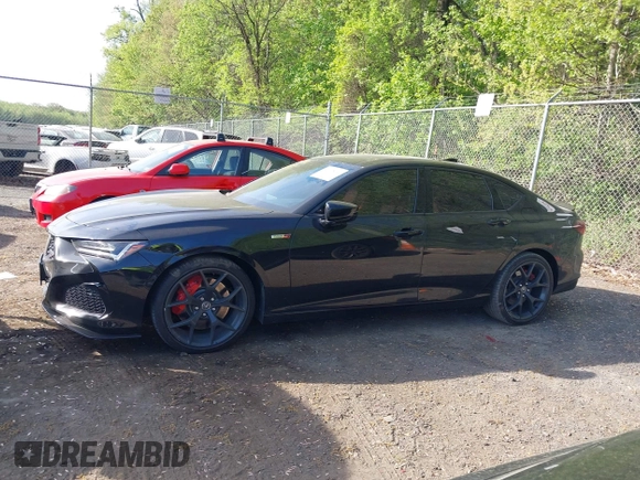 2023 Acura TLX Type S with VIN 19UUB7F91PA004042, listed as a IAAI auction lot 42098946 with Not Provided miles and . Bid and sale history available at DreamBid. Image 14.