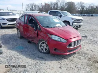 2016 Ford Fiesta SE with VIN 3FADP4BJ4GM110959, listed as a IAAI auction lot 41704813 with 47,740 mi miles. Bid and sale history available at carsss.com. Image 1.