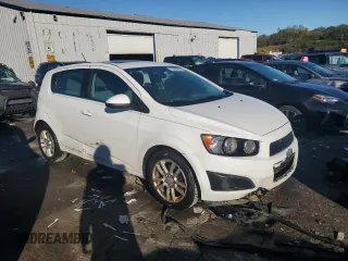 2016 Chevrolet Sonic LT with VIN 1G1JC6SB0G4184395, listed as a Copart auction lot 75556594 with 91,693 mi miles and Salvage Title. Bid and sale history available at carsss.com. Image 4.