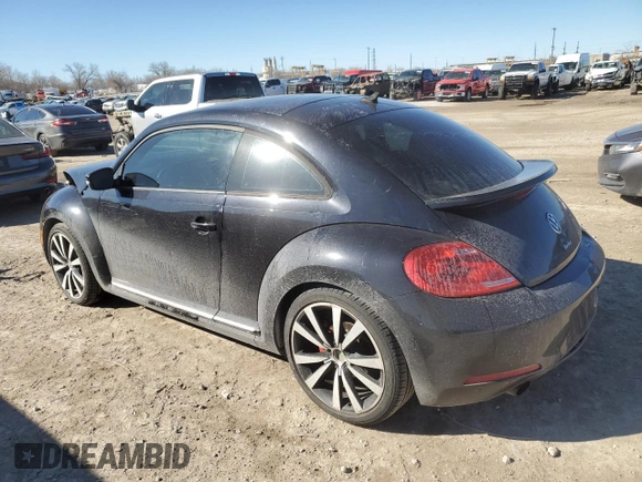 2012 Volkswagen Beetle Turbo with VIN 3VWVA7AT0CM630605, listed as a Copart auction lot 46805855 with 152,366 mi miles and Salvage Title. Bid and sale history available at DreamBid. Image 2.