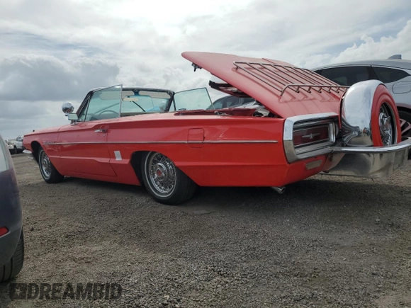 1964 Ford Thunderbird with VIN 4AY85Z103227, listed as a Copart auction lot 74697154 with 87,726 mi miles and Salvage Title. Bid and sale history available at DreamBid. Image 2.