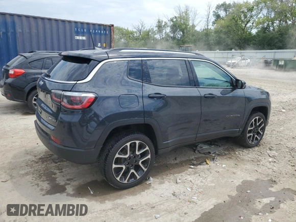 2018 Jeep Compass Limited with VIN 3C4NJDCB4JT369259, listed as a Copart auction lot 59926785 with 65,384 mi miles and Clean title. Bid and sale history available at DreamBid. Image 3.
