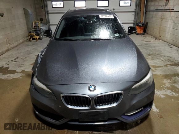 2015 BMW 2 Series 228i xDrive with VIN WBA1F7C57FVX95561, listed as a Copart auction lot 82204114 with 45,654 mi miles and Salvage Title. Bid and sale history available at carsss.com. Image 5.