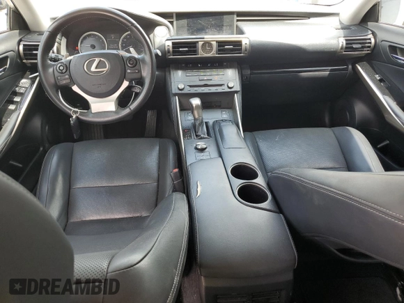 2015 Lexus IS 250 with VIN JTHBF1D24F5063654, listed as a Copart auction lot 60109015 with 110,589 mi miles and Salvage title. Bid and sale history available at DreamBid. Image 8.