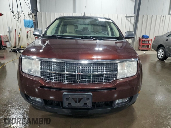 2009 Lincoln MKX with VIN 2LMDU88C49BJ06952, listed as a Copart auction lot 49850315 with 96,240 mi miles and Salvage Title. Bid and sale history available at DreamBid. Image 5.
