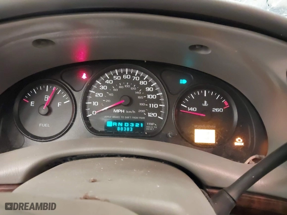 2002 Chevrolet Impala with VIN 2G1WF55E129353942, listed as a IAAI auction lot 41527433 with 88,383 mi miles. Bid and sale history available at carsss.com. Image 7.