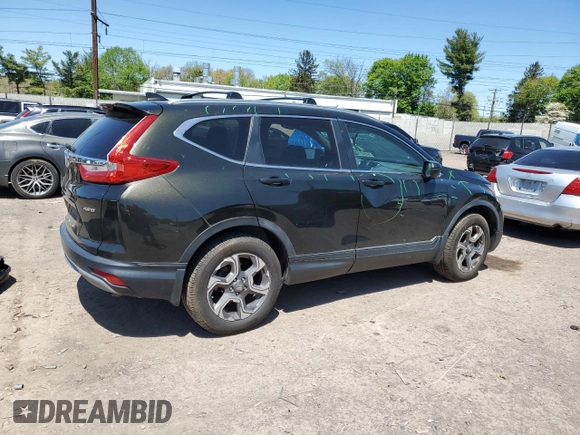 2018 Honda CR-V EX-L with VIN 7FARW2H80JE002365, listed as a Copart auction lot 54547175 with 32,087 mi miles and Salvage Title. Bid and sale history available at carsss.com. Image 3.