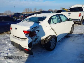 2020 Kia Rio S with VIN 3KPA24AD8LE302090, listed as a IAAI auction lot 41313049 with 80,021 mi miles. Bid and sale history available at carsss.com. Image 4.