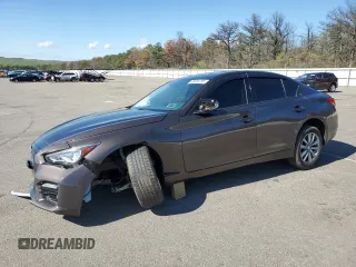 2015 Infiniti Q50 Premium z VIN JN1BV7AR9FM405679, wystawiony jako Copart lot #55884795 z przebiegiem 104 419 mil mil oraz Szkoda całkowita • Salvage title. Historia ofert i sprzedaży dostępna na DreamBid. Obrazek 1.