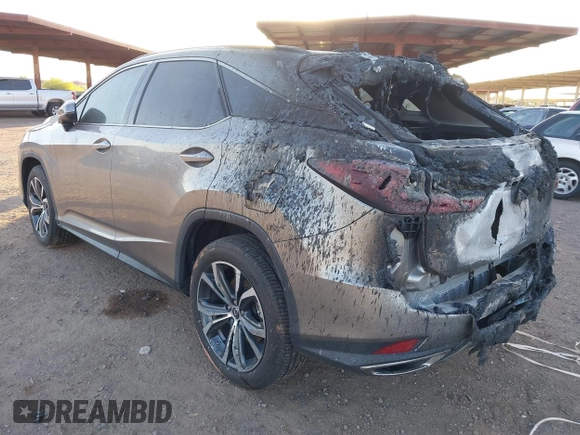 2022 Lexus RX with VIN 2T2HZMDA9NC332661, listed as a IAAI auction lot 41877725 with 19,045 mi miles. Bid and sale history available at carsss.com. Image 3.
