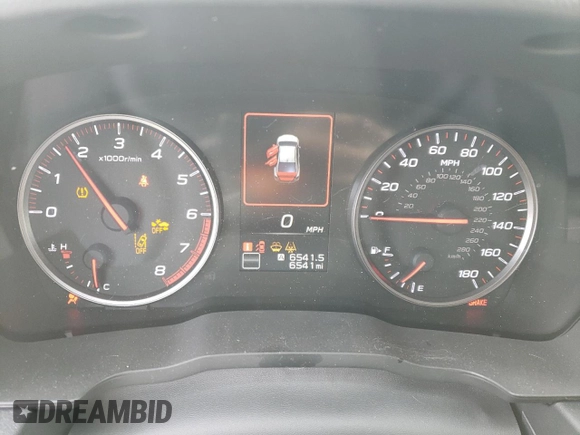2024 Subaru WRX с VIN JF1VBAB6XR9800262, выставлен на аукционе Copart как лот 45820215 с пробегом 6 541 миль миль и Списание • Salvage title. История ставок и продаж доступна на DreamBid. Изображение 9.