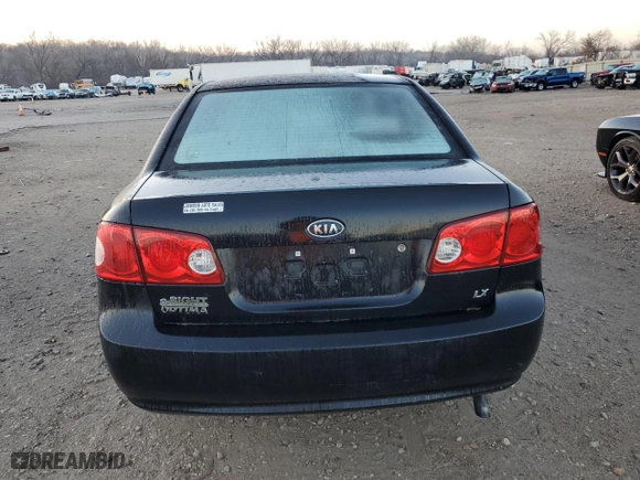 2007 Kia Optima LX with VIN KNAGE123475137191, listed as a Copart auction lot 83466394 with 0 mi miles and Clean Title. Bid and sale history available at carsss.com. Image 6.