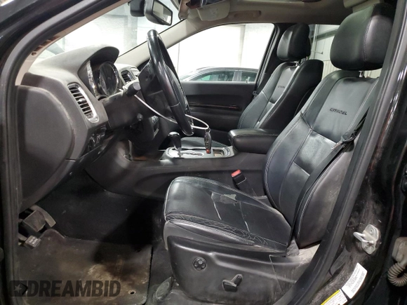 2012 Dodge Durango Citadel z VIN 1C4RDJEG4CC170002, wystawiony jako Copart lot #50833975 z przebiegiem 215 139 mil mil oraz Szkoda całkowita • Salvage title. Historia ofert i sprzedaży dostępna na DreamBid. Obrazek 7.