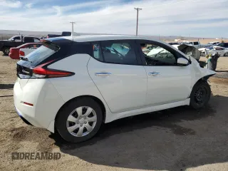 2018 Nissan LEAF S with VIN 1N4AZ1CP3JC307158, listed as a Copart auction lot 47318235 with Not Provided miles and Non Repairable. Bid and sale history available at DreamBid. Image 3.