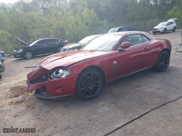 2008 Jaguar XK with VIN SAJWA44B485B24981, listed as a IAAI auction lot 41866497 with 84,920 mi miles. Bid and sale history available at carsss.com. Image 18.