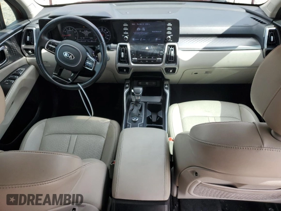 2021 Kia Sorento S with VIN 5XYRL4LC1MG002528, listed as a Copart auction lot 48756595 with 61,055 mi miles and Non Repairable. Bid and sale history available at DreamBid. Image 8.