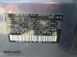 2016 Subaru Outback Premium z VIN 4S4BSBFC8G3250090, wystawiony jako Copart lot #49001755 z przebiegiem 112 326 mil mil oraz Szkoda całkowita • Salvage title. Historia ofert i sprzedaży dostępna na DreamBid. Obrazek 15.