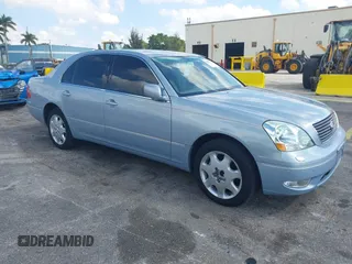 2002 Lexus LS 430 with VIN JTHBN30F120069930, listed as a IAAI auction lot 41893752 with 104,993 mi miles. Bid and sale history available at carsss.com. Image 1.