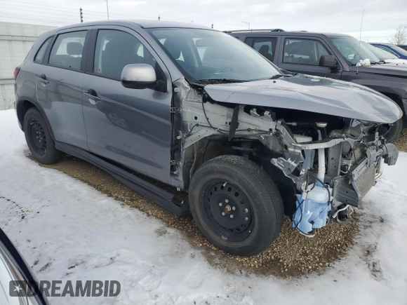 2021 Mitsubishi Outlander Sport ES with VIN JA4AJUAU4MU606470, listed as a Copart auction lot 87501685 with 22,975 mi miles and Salvage title. Bid and sale history available at DreamBid. Image 4.