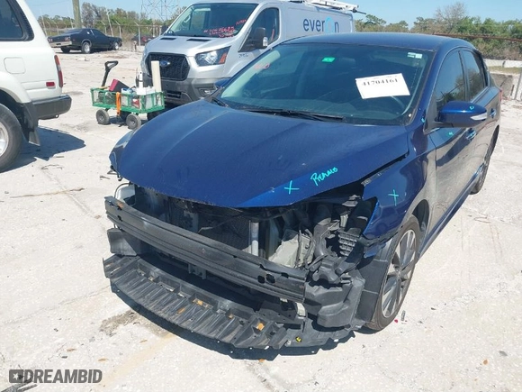 2017 Nissan Sentra SV with VIN 3N1AB7AP6HY217592, listed as a IAAI auction lot 41704161 with 103,649 mi miles. Bid and sale history available at carsss.com. Image 6.