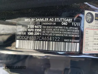 2012 Mercedes-Benz C-Class C 300 Sport with VIN WDDGF8BB7CA654122, listed as a Copart auction lot 54969875 with 163,242 mi miles and Clean Title. Bid and sale history available at carsss.com. Image 12.