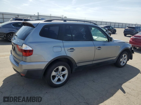 2008 BMW X3 3.0si with VIN WBXPC93458WJ13124, listed as a Copart auction lot 52737205 with 170,634 mi miles and Salvage Title. Bid and sale history available at carsss.com. Image 3.