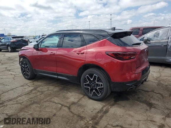 2024 Chevrolet Blazer RS with VIN 3GNKBKRS5RS194475, listed as a Copart auction lot 55123695 with 6,341 mi miles and Clean title. Bid and sale history available at DreamBid. Image 2.