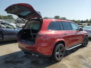 2024 Mercedes-Benz GLS 450 with VIN 4JGFF5KE0RB120067, listed as a Copart auction lot 68669414 with 7,581 mi miles and Salvage Title. Bid and sale history available at DreamBid. Image 3.