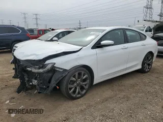 2015 Chrysler 200 S with VIN 1C3CCCDG4FN757397, listed as a Copart auction lot 51187515 with 87,775 mi miles and Salvage Title. Bid and sale history available at carsss.com. Image 1.