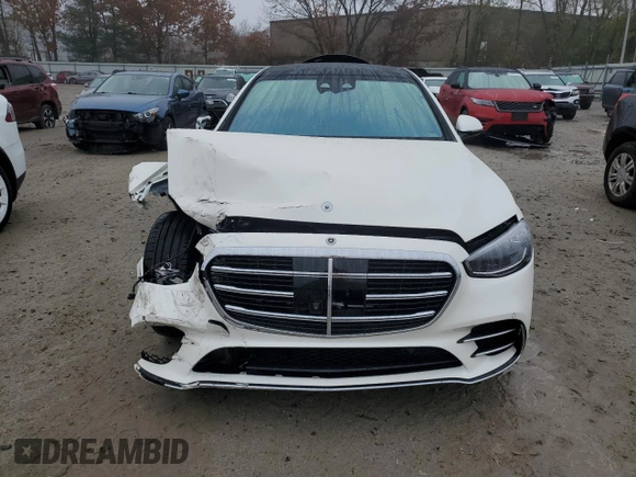 2022 Mercedes-Benz S-Class S 500 with VIN W1K6G6DB9NA166349, listed as a Copart auction lot 78237834 with 21,934 mi miles and Salvage Title. Bid and sale history available at carsss.com. Image 5.
