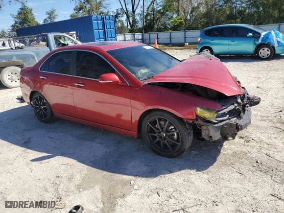 2004 Acura TSX with VIN JH4CL96844C009874, listed as a Copart auction lot 47949395 with 0 mi miles and Salvage Title. Bid and sale history available at carsss.com. Image 4.