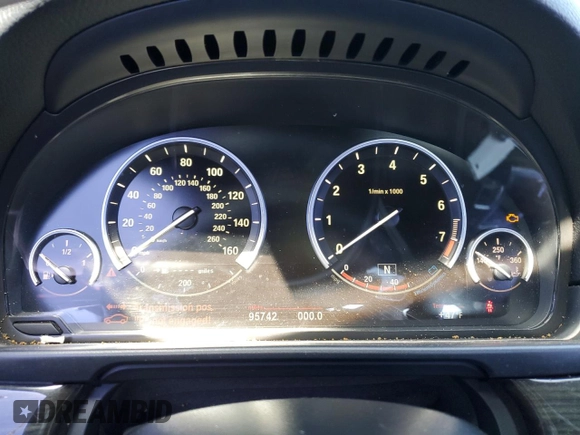 2013 BMW 5 Series 550i with VIN WBAFR9C54DD226730, listed as a Copart auction lot 50689595 with 95,742 mi miles and Clean Title. Bid and sale history available at carsss.com. Image 9.