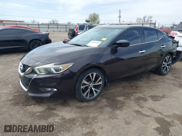 2016 Nissan Maxima SL with VIN 1N4AA6AP3GC393930, listed as a IAAI auction lot 41829151 with 202,255 mi miles and . Bid and sale history available at DreamBid. Image 2.