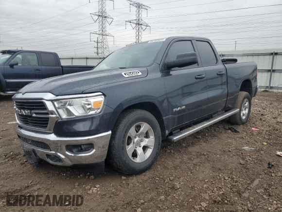 2021 Ram 1500 Big Horn with VIN 1C6SRFBT4MN622318, listed as a Copart auction lot 86769444 with 12,648 mi miles and Salvage Title. Bid and sale history available at carsss.com. Image 1.