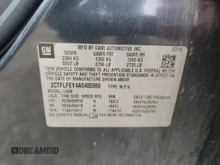 2010 GMC Terrain SLT-1 z VIN 2CTFLFEY4A6405889, wystawiony jako Copart lot #53002585 z przebiegiem 217 270 mil mil oraz Czysty tytuł • Clean title. Historia ofert i sprzedaży dostępna na DreamBid. Obrazek 13.