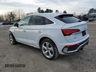 2024 Audi Q5 Sportback S line Premium с VIN WA14AAFY3R2106861, выставлен на аукционе Copart как лот 41789285 с пробегом 1 410 миль миль и Списание • Salvage title. История ставок и продаж доступна на DreamBid. Изображение 2.