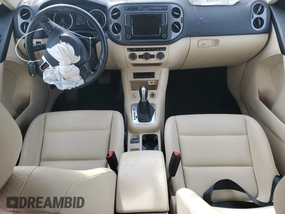 2017 Volkswagen Tiguan S with VIN WVGAV7AX9HK017871, listed as a Copart auction lot 48767785 with 49,608 mi miles and Salvage Title. Bid and sale history available at DreamBid. Image 8.