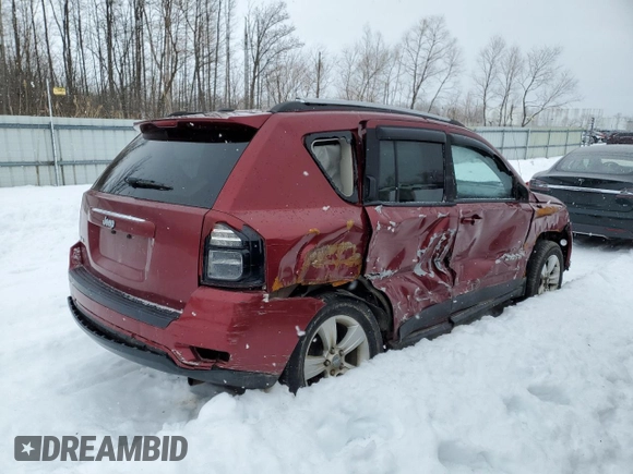 2017 Jeep Compass 75th Anniversary Edition with VIN 1C4NJDBB7HD104465, listed as a Copart auction lot 47433735 with 97,375 mi miles and Salvage Title. Bid and sale history available at carsss.com. Image 3.