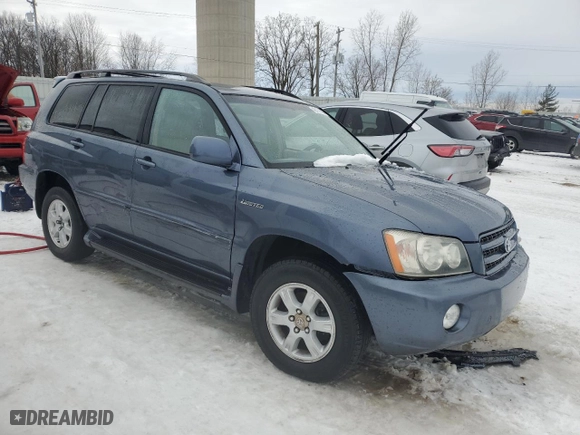 2003 Toyota Highlander with VIN JTEHF21AX30134485, listed as a Copart auction lot 42171535 with 185,511 mi miles and Salvage Title. Bid and sale history available at carsss.com. Image 4.