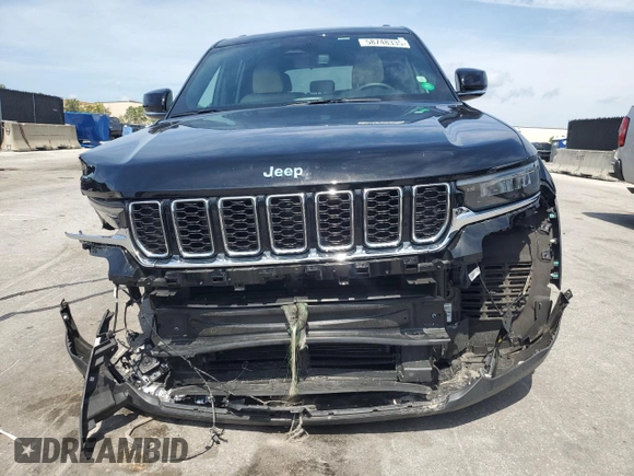 2023 Jeep Grand Cherokee with VIN 1C4RJYB61PC595938, listed as a Copart auction lot 58748335 with 28,685 mi miles and Salvage title. Bid and sale history available at DreamBid. Image 5.