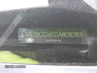 2013 Land Rover Range Rover Sport HSE Lux with VIN SALSK2D45DA808283, listed as a IAAI auction lot 42025286 with 45,960 mi miles and . Bid and sale history available at DreamBid. Image 9.