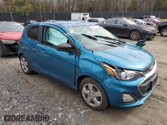 2020 Chevrolet Spark LS with VIN KL8CB6SA4LC404267, listed as a Copart auction lot 44108435 with Not Provided miles and Salvage Title. Bid and sale history available at DreamBid. Image 4.
