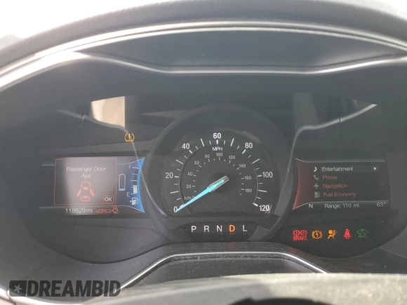 2017 Ford Fusion Hybrid SE with VIN 3FA6P0LU8HR142229, listed as a Copart auction lot 57079925 with 118,629 mi miles and Salvage title. Bid and sale history available at DreamBid. Image 9.
