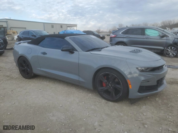 2022 Chevrolet Camaro 2SS with VIN 1G1FH3D78N0100780, listed as a Copart auction lot 84434434 with 25,074 mi miles and Salvage Title. Bid and sale history available at carsss.com. Image 4.