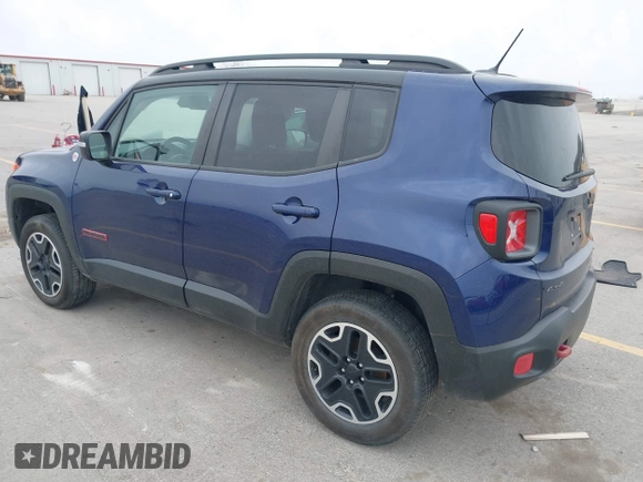 2016 Jeep Renegade Trailhawk with VIN ZACCJBCTXGPD30986, listed as a IAAI auction lot 41970876 with 55,814 mi miles and . Bid and sale history available at carsss.com. Image 3.