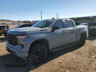 2024 Chevrolet Silverado 1500 Custom with VIN 3GCPDBEK6RG223886, listed as a Copart auction lot 41751785 with 23,300 mi miles and Salvage Title. Bid and sale history available at DreamBid. Image 1.