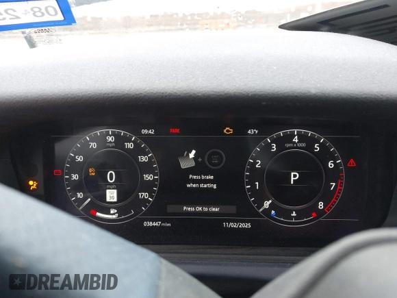 2018 Land Rover Range Rover Velar with VIN SALYC2RVXJA700410, listed as a IAAI auction lot 41534681 with 38,447 mi miles and . Bid and sale history available at DreamBid. Image 7.