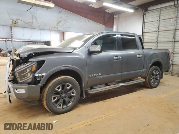2024 Nissan Titan Pro-4X with VIN 1N6AA1ED5RN111708, listed as a Copart auction lot 42356375 with 31,487 mi miles and Salvage title. Bid and sale history available at DreamBid. Image 1.