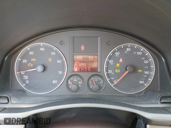 2007 Volkswagen Rabbit z VIN WVWBS71K27W198924, wystawiony jako Copart lot #57971525 z przebiegiem 263 259 mil mil oraz Szkoda całkowita • Salvage title. Historia ofert i sprzedaży dostępna na DreamBid. Obrazek 9.