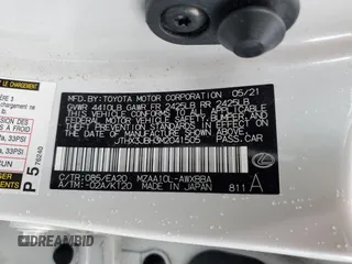 2021 Lexus UX 200 с VIN JTHX3JBH3M2041505, выставлен на аукционе Copart как лот 43765065 с пробегом 45 002 миль миль и Списание • Salvage title. История ставок и продаж доступна на DreamBid. Изображение 12.